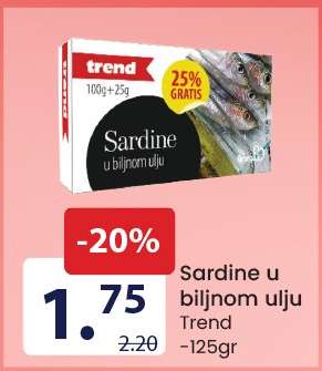 Sardine u biljnom ulju