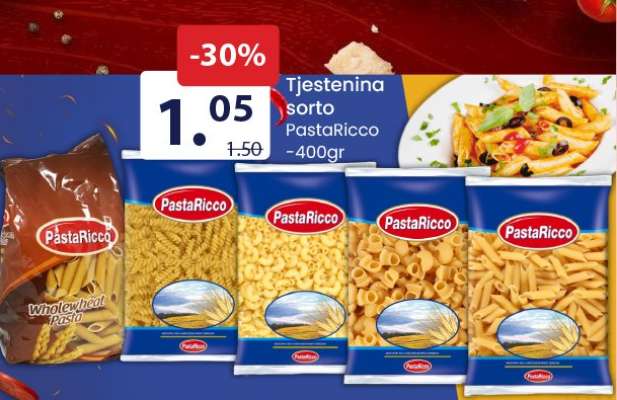 Tjestenina sorto PastaRicco