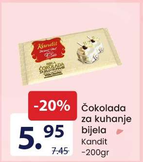 Čokolada za kuhanje bijela