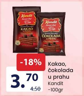 Kakao, čokolada u prahu Kandit