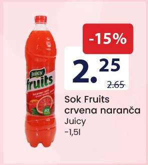 Sok Fruits crvena naranča