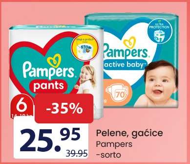 PELENЕ, GAĆICE Pampers