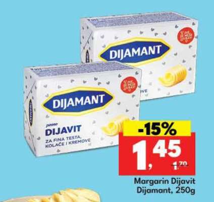 Margarin Dijavit Dijamant, 250g