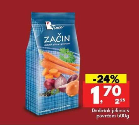 Dodatak jelima s povrćem, 500g