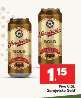Pivo 0,5L Sarajevsko Gold