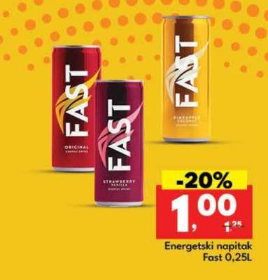 Energetski napitak Fast 0,25L