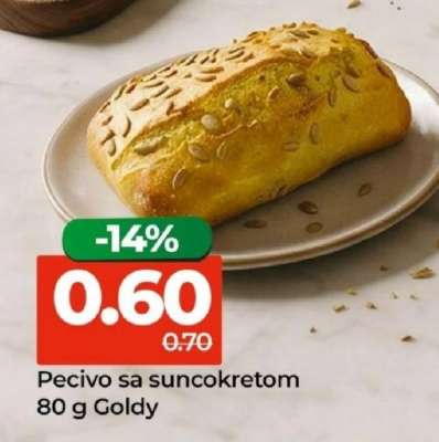 Pecivo sa suncokretom 80 g Goldy