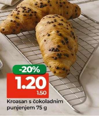 Kroasan s čokoladnim punjenjem 75 g