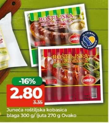 Juneća roštiljska kobasica