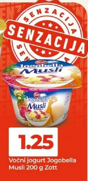 Voćni jogurt Jogobella Musli