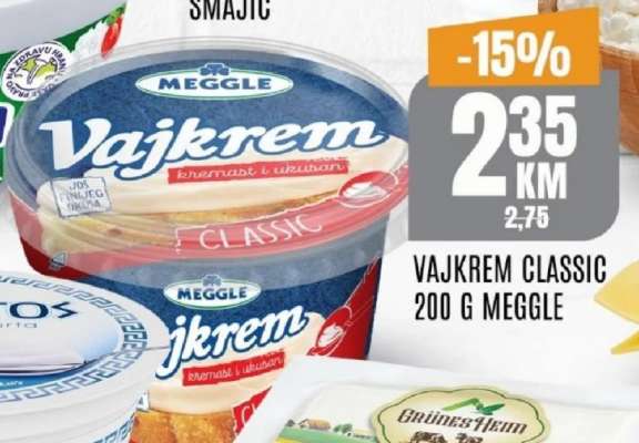 VAJKREM CLASSIC 200 G MEGGLE