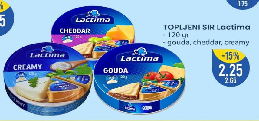TOPLJENI SIR Lactima