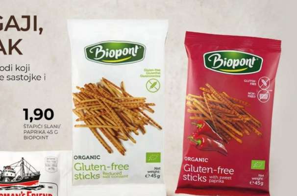 Biopont Organic Gluten-free Sticks