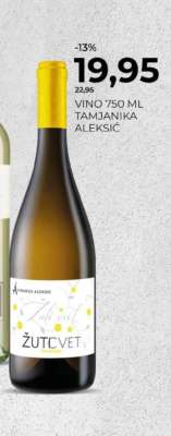 Vino 750 ml Tamjanika Aleksić