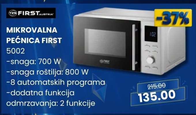 MIKROVALNA PEĆNICA FIRST