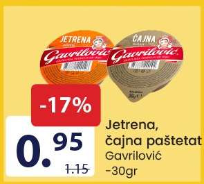Jetrena, čajna pašteta