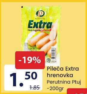 Pileća Extra hrenovka