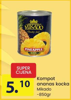 Kompot ananas kocka