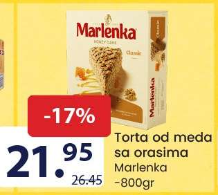Torta od meda sa orasima Marlenka