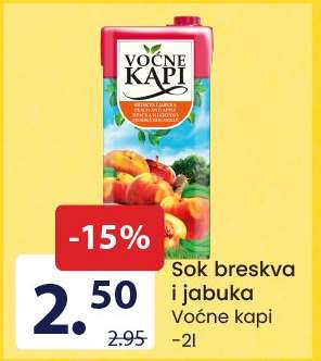 Sok breskva i jabuka