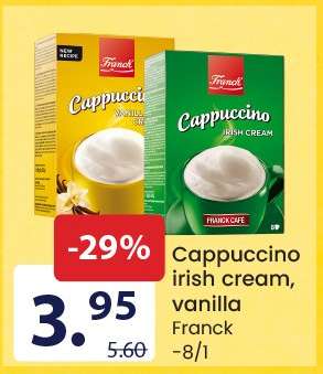 Cappuccino irish cream, vanilla