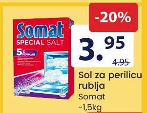 Sol za perilicu rublja