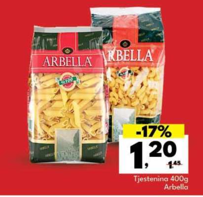 Tjestenina 400g Arbella