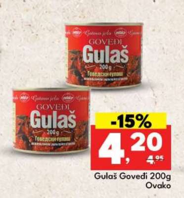Gulaš Goveđi 200g Ovako