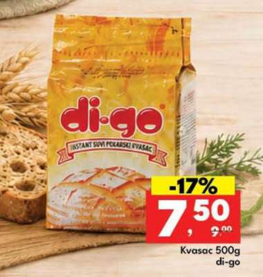 Kvasac 500g Di-Go