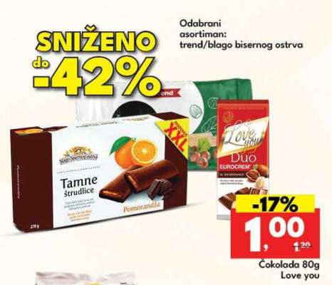 Čokolada 80g Love you