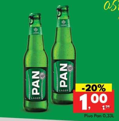 Pivo Pan 0,33L