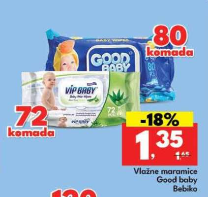 Vlažne maramice Good baby Bebiko