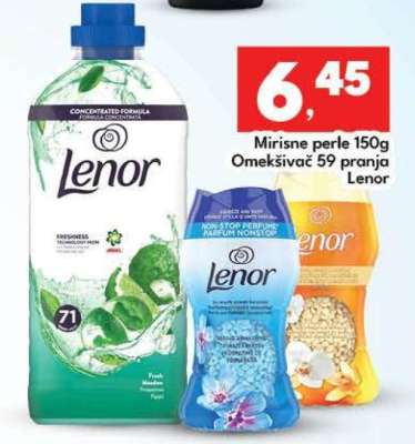 Lenor Mirisne perle 150g i omekšivač 59 pranja