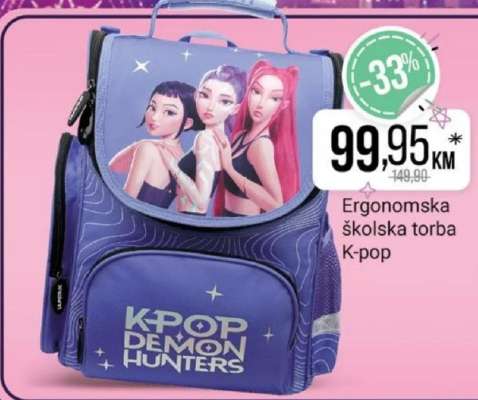Ergonomska školska torba K-pop