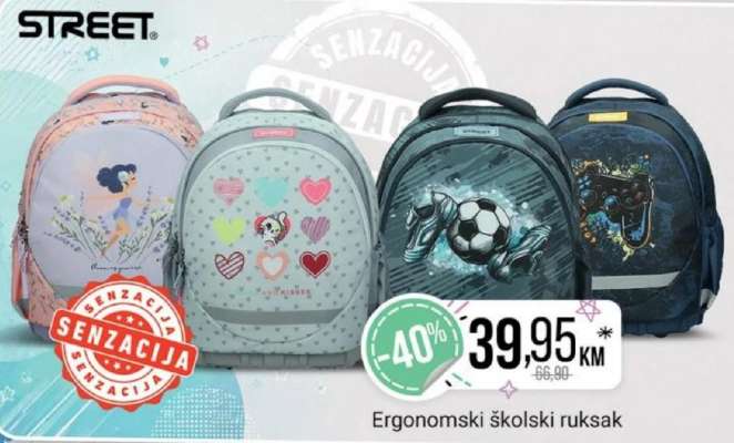 Ergonomski školski ruksak
