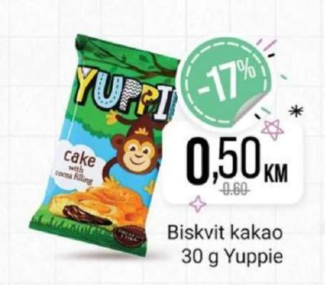 Biskvit kakao 30 g Yuppie
