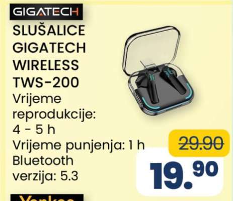 SLUŠALICE GIGATECH WIRELESS TWS-200