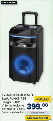 ZVUČNIK BLUETOOTH BLAUPUNKT PS6