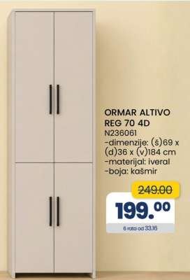 ORMAR ALTIVO REG 70 4D