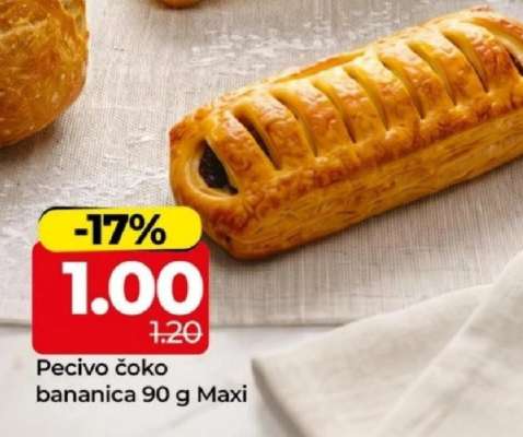 Pecivo čoko bananica 90 g Maxi