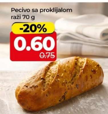 Pecivo sa proklijalom raži 70 g