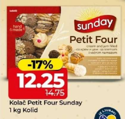 Kolač Petit Four Sunday