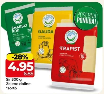 Sir 300 g Zelene doline *sorto