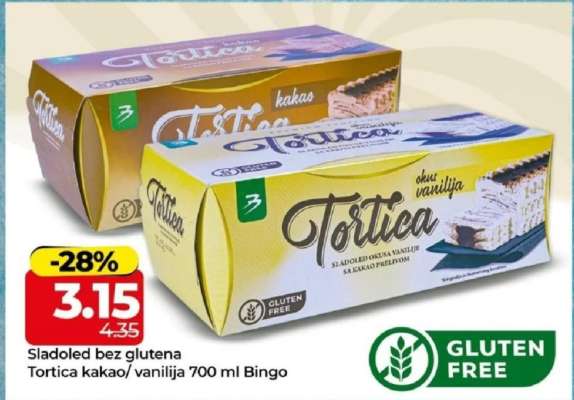 Tortica kakao/vanilija