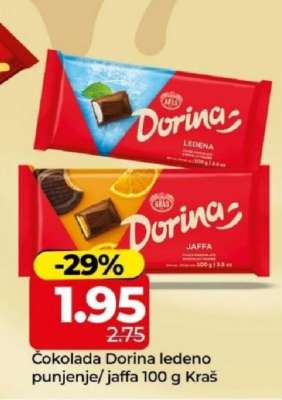 Čokolada Dorina ledeno punjenje/jaffa 100 g Kraš