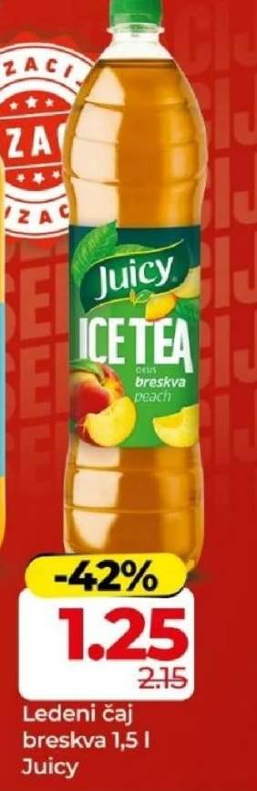 Ledeni čaj breskva 1,5 l Juicy