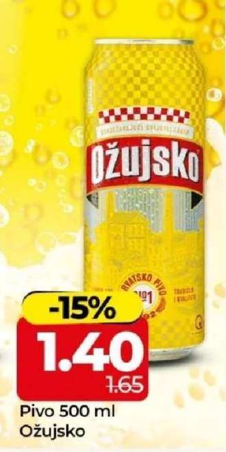 Pivo 500 ml Ožujsko
