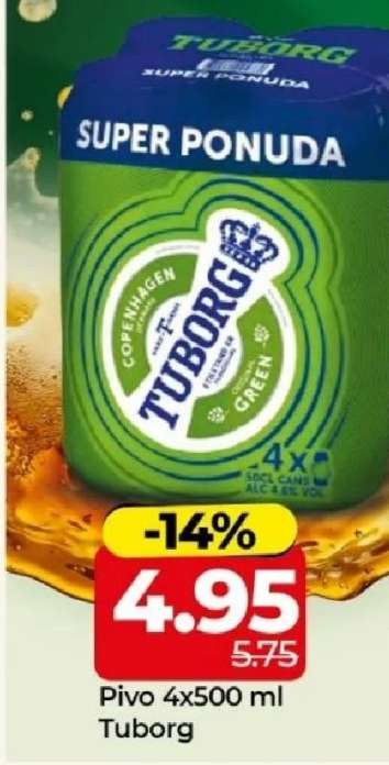 PIVO 4x500 ML TUBORG