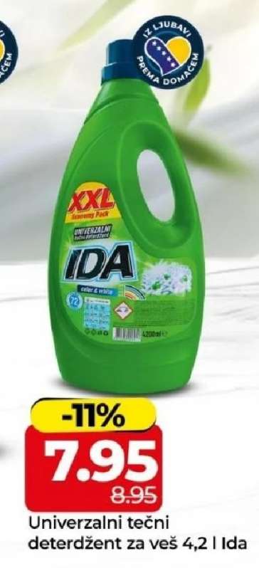 Univerzalni tečni deterdžent za veš 4,2 l Ida