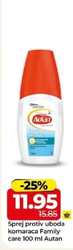 Sprej protiv uboda komaraca Family care 100 ml Autan